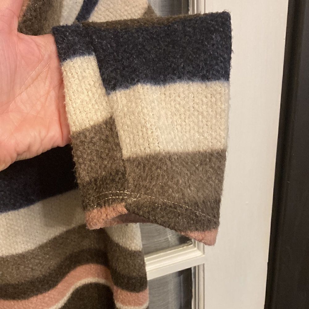 143 Story by Line Up Soft High Turtle Neck/Cowl Neck Striped Sweater - Picture 5 of 14